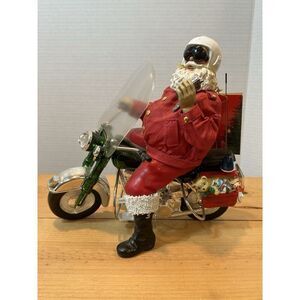 Possible Dreams Clothtique 1999 North Pole Patrol Santa Motorcycle #713196